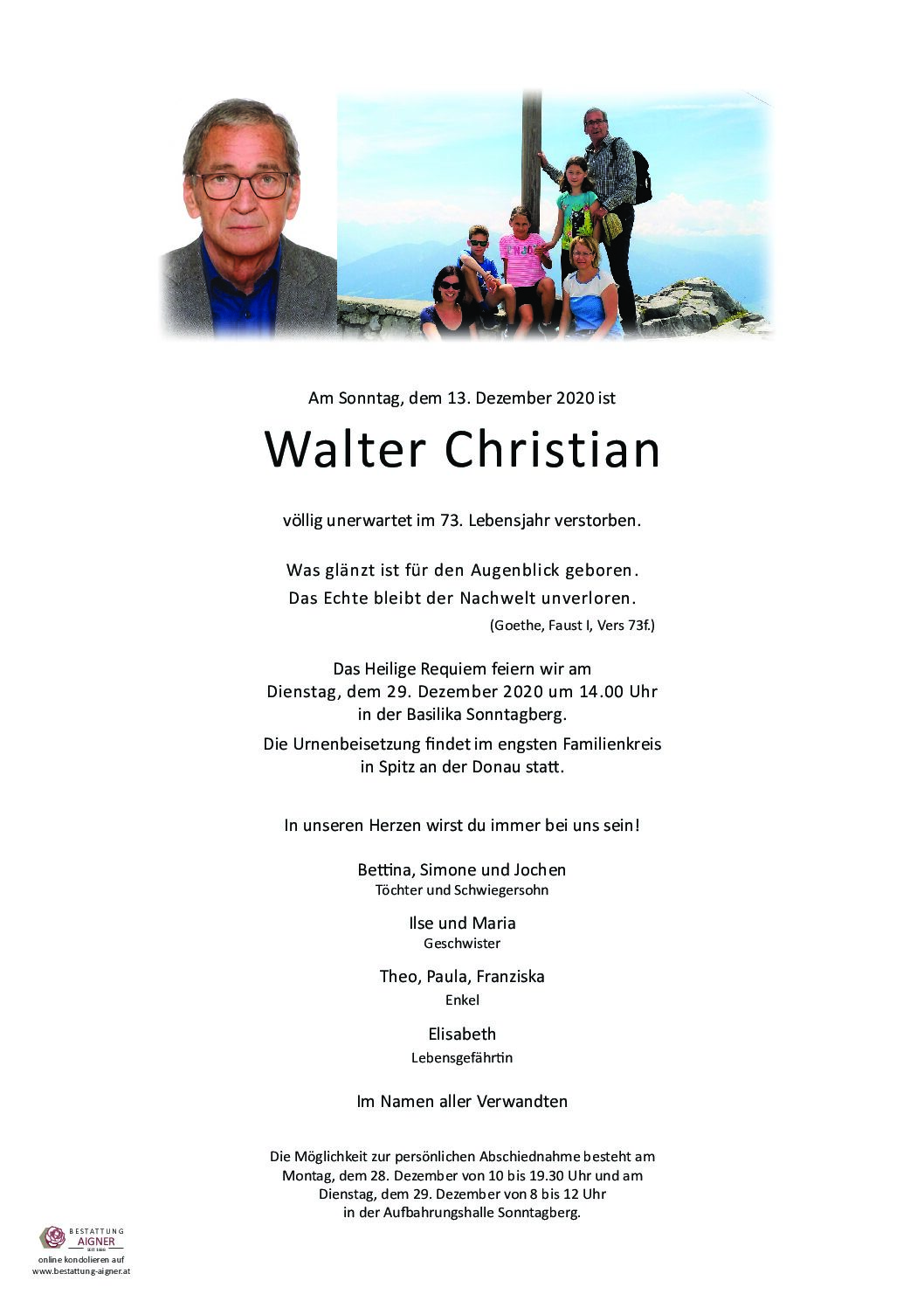 Walter CHRISTIAN