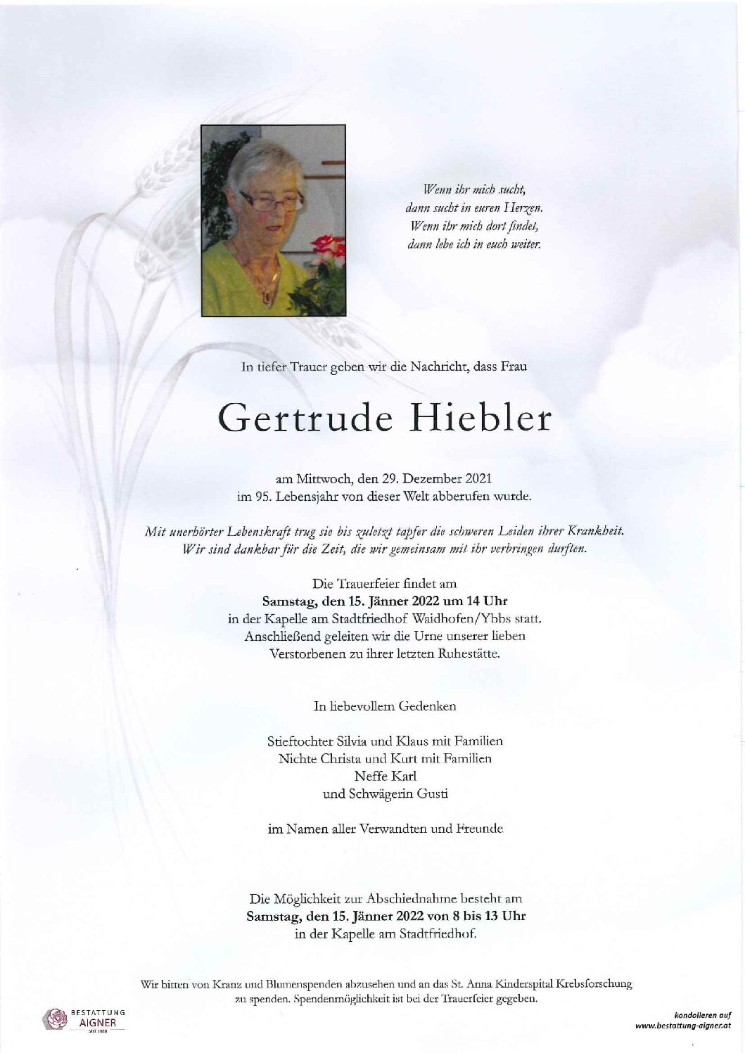 Gertrude Hiebler