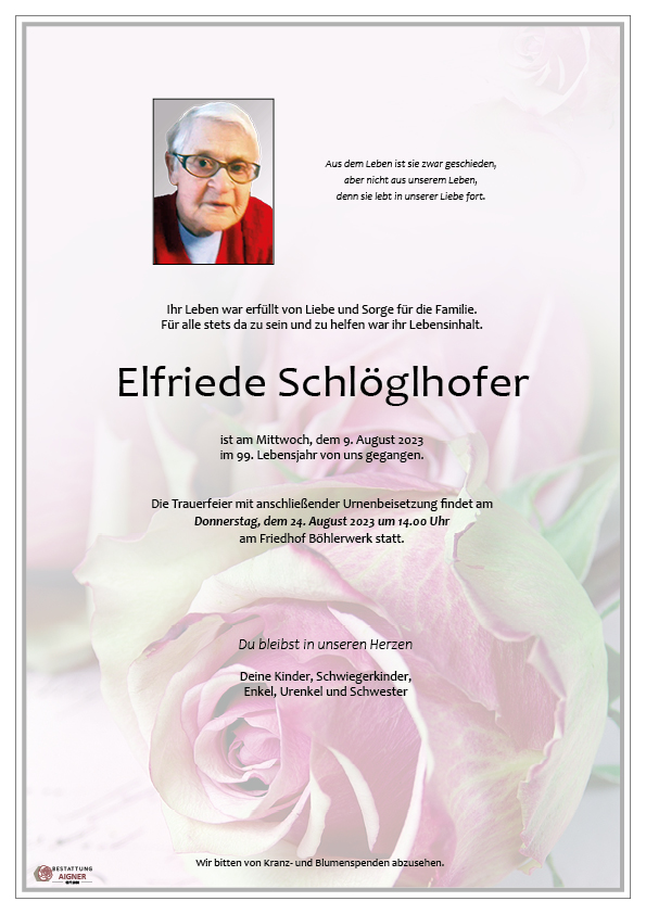 Elfriede Schlöglhofer